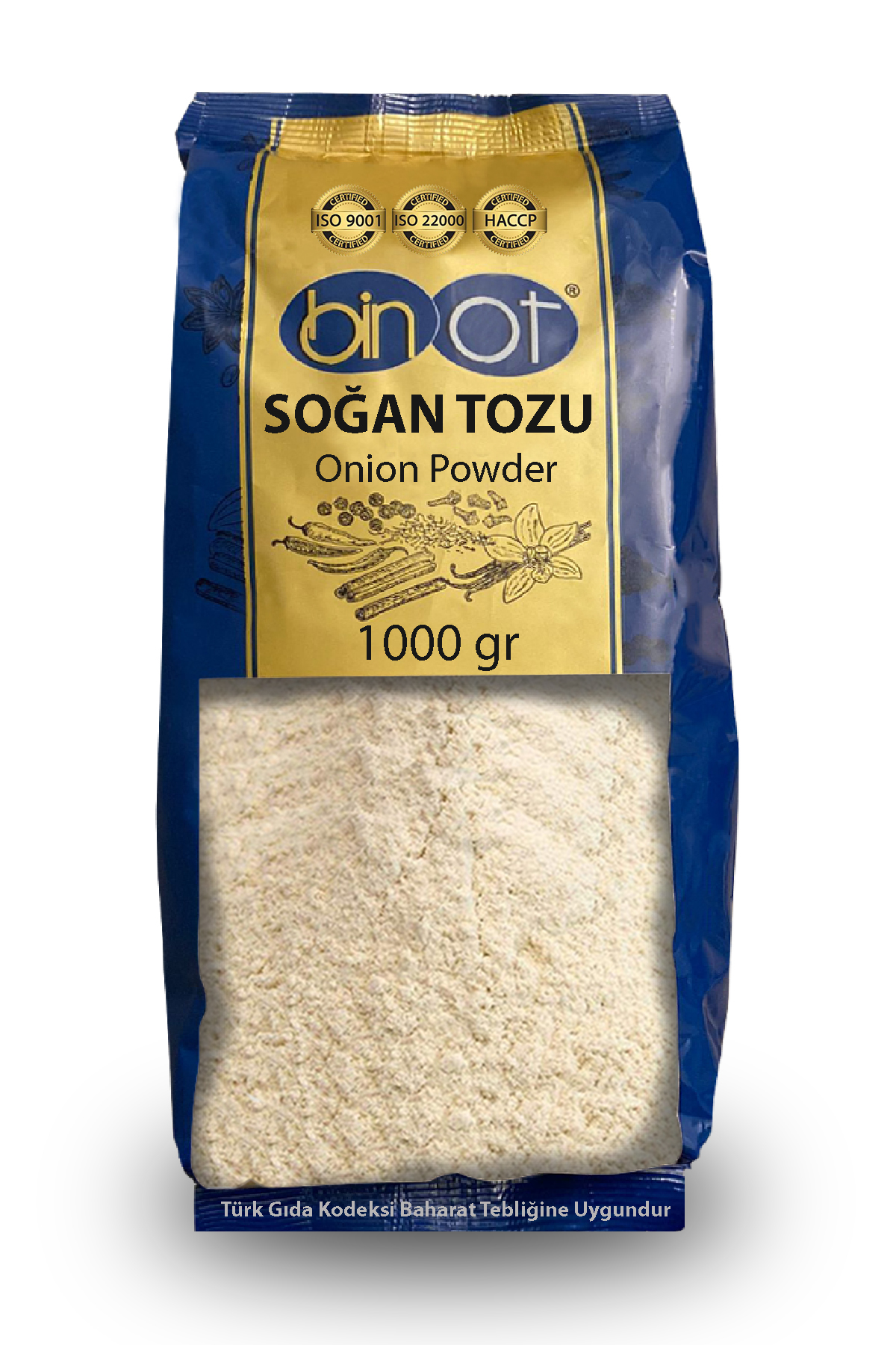 BİNOT SOĞAN TOZU 1 KG